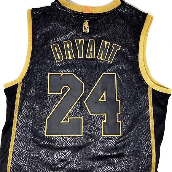 KOBE BRYANT STITCHED JERSEY LOS ANGELES LAKERS BLACK MAMBA NWT RARE NBA LEGEND - Picture 5 of 7